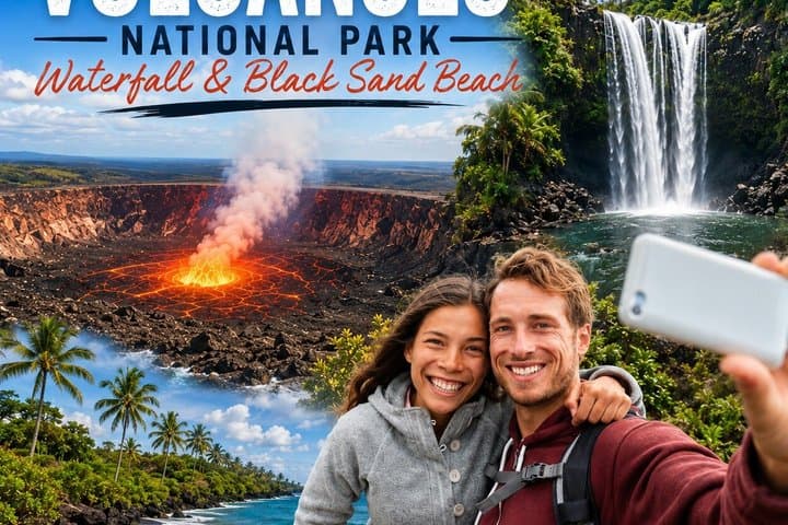 Volcanoes National Park & Black Sand Beach from Hilo (tour photo)